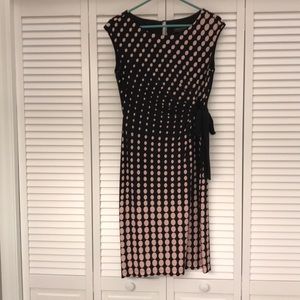 Pink and black dress